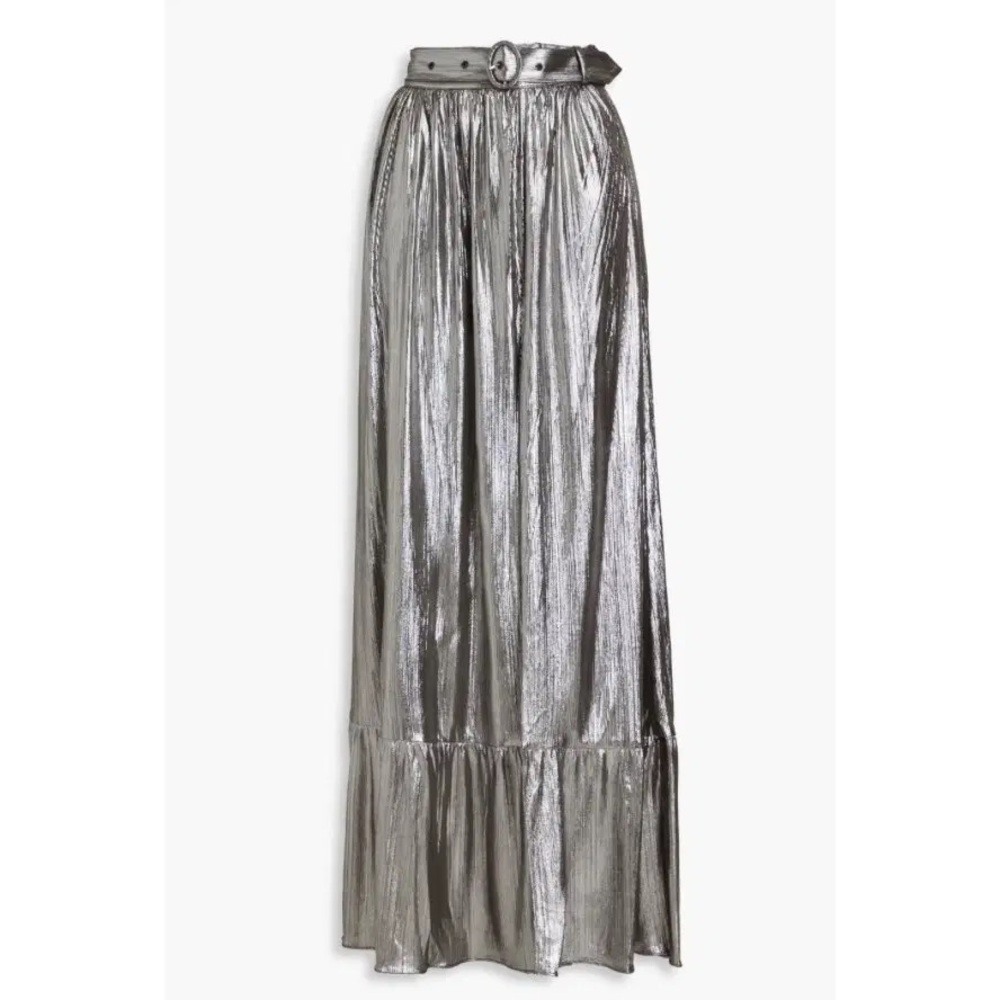 Retroféte Silver Maxi Skirt